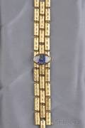 Ladys 14kt Gold Wristwatch Lucien Piccard