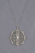 Art Deco Platinum and Diamond Pendant