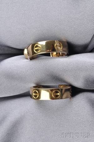 18kt Gold Love Earrings Cartier