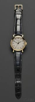 18kt Gold Calatrava Hunting Back Wristwatch Patek Philippe