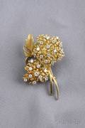 18kt Gold and Diamond Brooch
