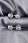 18kt Gold and Star Sapphire Cuff Links Tiffany  Co