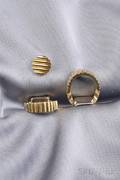 18kt Two Color Gold Cuff Links and Tie Tack Van Cleef  Arpels France