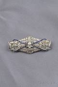 Art Deco Platinum and Diamond Brooch