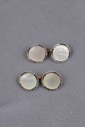 14kt Gold Platinum and Motherofpearl Dress Set Tiffany  Co