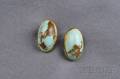 14kt Gold and Turquoise Earclips