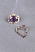 Two Gemset Brooches