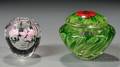 Lundberg Studios Covered Jar and Paperweight Vase