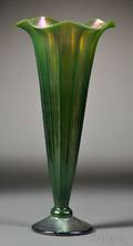 Lundberg Studios Jade Trumpet Vase