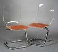Two Modern Cantilevered Chairs