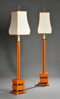 Pair of Tommy Parzinger Floor Lamps