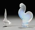 Two Lalique Bird Figures