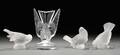 Four Lalique Birds