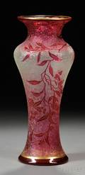 Art Nouveau Cameo Glass Vase