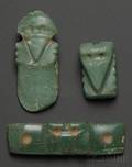 Three PreColumbian Carved Jade Bird Pendants