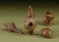 Four PreColumbian Pottery Ocarinas