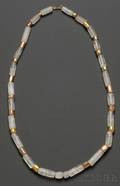 PreColumbian Rock Crystal and Gold Necklace