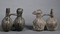 Two PreColumbian Blackware Pottery Vessels