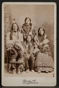 Cabinet Card of a Lakota Family