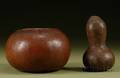 Two PreColumbian Decorated Gourds