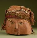 PreColumbian Painted Wood Burial Mask