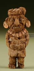 PreColumbian Carved Wood Figure