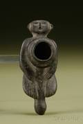 South American Carved Stone Pipe