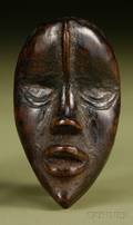 African Carved Wood Passport Mask