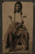 Tintype of a Seated Warrior
