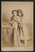 Cabinet Card of Two Sioux Indian Children