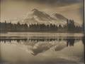 A Large Framed Photo of Mt Shasta