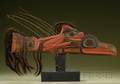 Northwest Coast Carved and Painted Wood Finial