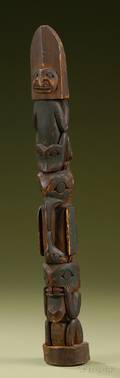 Northwest Carved Wood Totem Pole