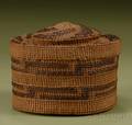 Northwest Coast Twined Rattletop Basketry Bowl