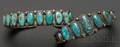 Two Southwest Silver and Turquoise Bracelets