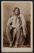 Boudoir Card of a Jicarilla Apache from New Mexico