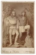Cabinet Card of Two Apache Scouts