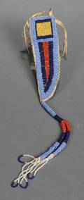 Central Plains Beaded Hide Knife Sheath