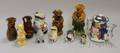 Nine Assorted Ceramic Toby Jugs and Two Character Teapots