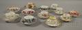 Twelve Assorted Meissen and Dresden Decorated Porcelain Cups and Saucers