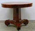 Empire Mahogany Veneer Pedestalbase Center Table