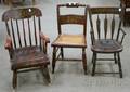 Three 19th Century Painted and Decorated Childrens Chairs