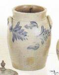 Pennsylvania stoneware crock ca 1840