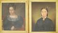 Two Giltframed Oil on Canvas Portraits of Women