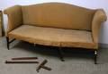 Federal Upholstered Camelback Inlaid Mahogany Sofa