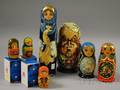 Seven Modern Russian Lacquered Items