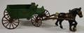Cast Iron Sand and Gravel Wagon and Horse