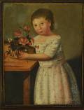 Framed 19th Century European School Oil on Canvas Portrait of a Young Girl