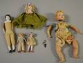 Four German Bisque Dollhouse Dolls