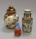 Three Japanese Decorated Ceramic Items